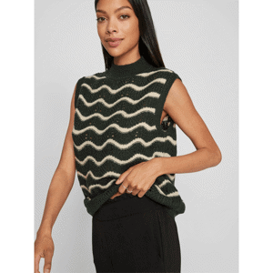 Vila Rita Stripe Knit Vest